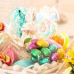 Easter basket with candy