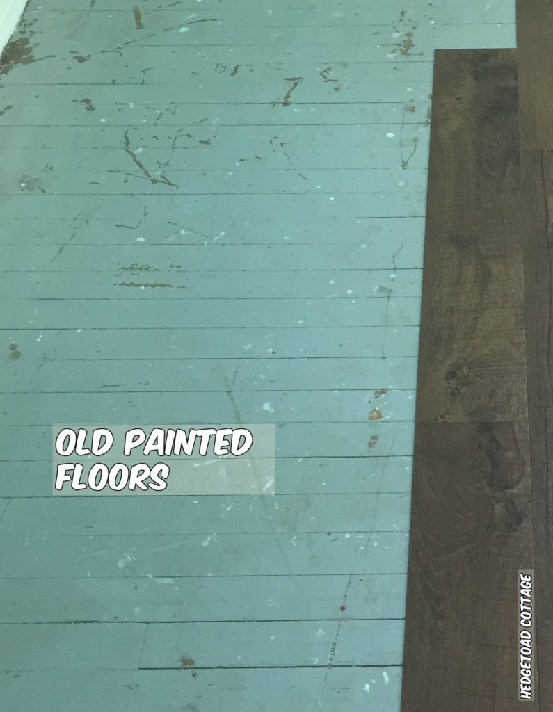 old painted floors