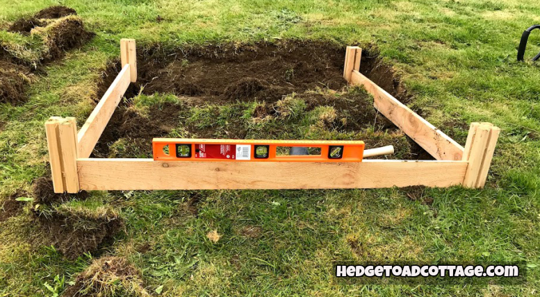 leveling raised garden bed