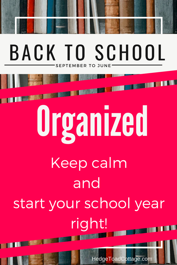 back to school organization for moms