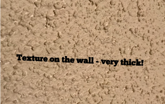 ugly textured wall